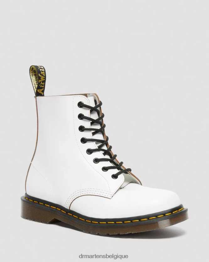 chaussure être Dr. Martens unisexe 1460 vintage made in England bottes à lacets quilon blanc 6RFZX0121
