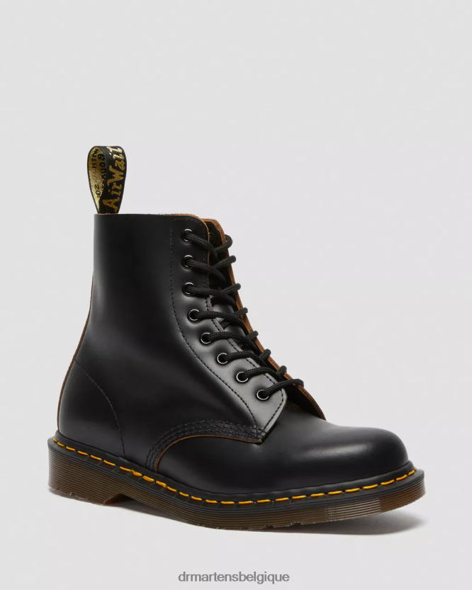 chaussure être Dr. Martens unisexe 1460 vintage made in England bottes à lacets quilon noir 6RFZX029