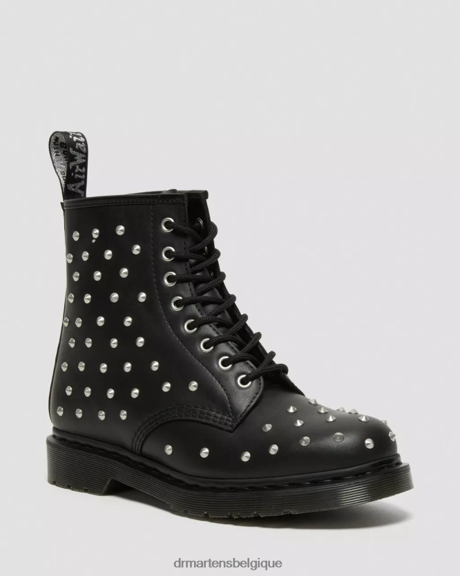 chaussure être Dr. Martens unisexe Bottines à lacets en cuir 1460 Stud Wanama wanama noir 6RFZX0141