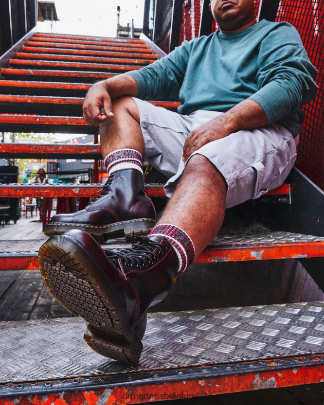 chaussure être Dr. Martens unisexe Bottines à lacets en cuir Atlas antidérapantes 1460 atlas de sang de bœuf 6RFZX095