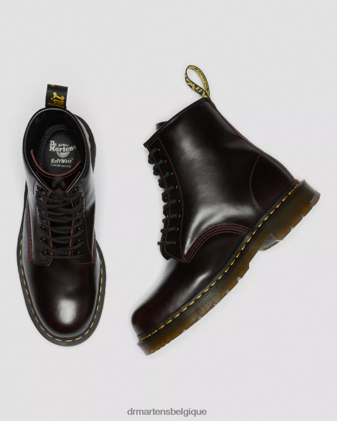 chaussure être Dr. Martens unisexe Bottines à lacets en cuir Atlas antidérapantes 1460 atlas de sang de bœuf 6RFZX095