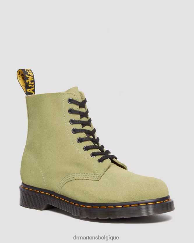 chaussure être Dr. Martens unisexe Bottines à lacets en daim 1460 Pascal olive pâle e h daim mb 6RFZX0100