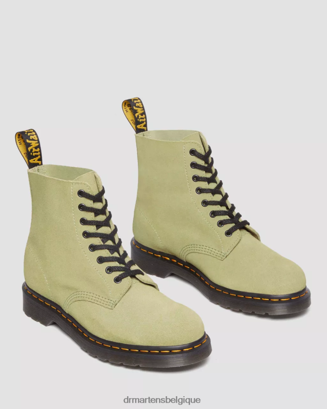 chaussure être Dr. Martens unisexe Bottines à lacets en daim 1460 Pascal olive pâle e h daim mb 6RFZX0100