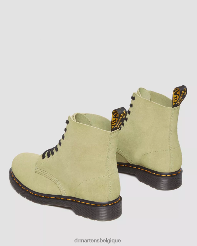 chaussure être Dr. Martens unisexe Bottines à lacets en daim 1460 Pascal olive pâle e h daim mb 6RFZX0100
