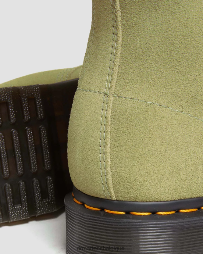 chaussure être Dr. Martens unisexe Bottines à lacets en daim 1460 Pascal olive pâle e h daim mb 6RFZX0100
