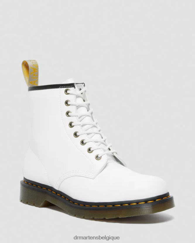 chaussure être Dr. Martens unisexe bottes végétaliennes à lacets 1460 kemble kemble blanc 6RFZX0115