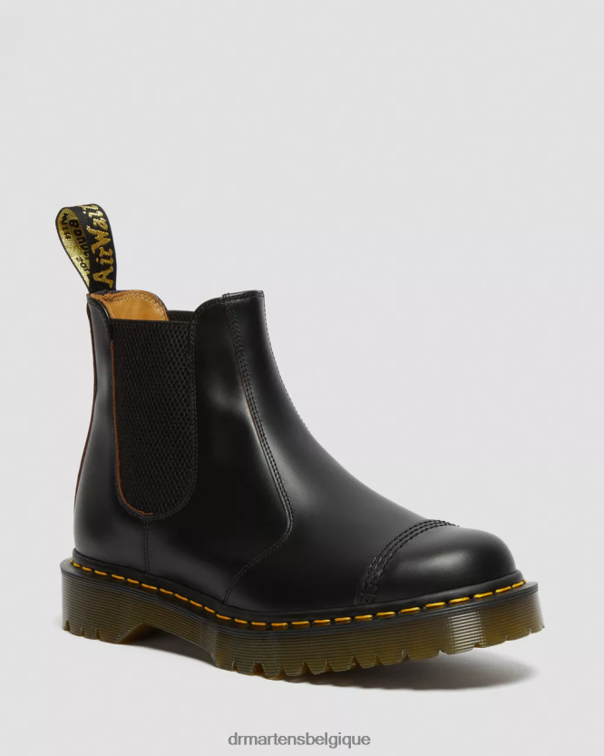 chaussure être Dr. Martens unisexe 2976 bex made in angleterre bottes chelsea à embout quilon noir 6RFZX0194