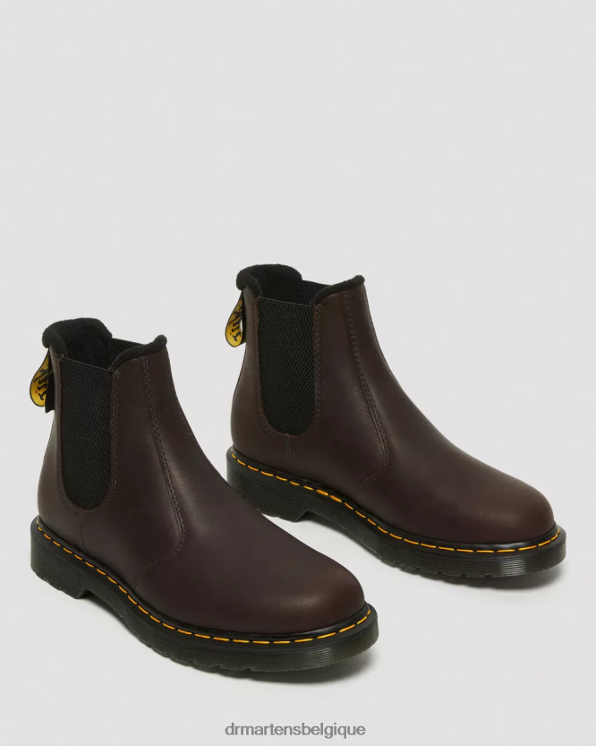 chaussure être Dr. Martens unisexe Bottines chelsea en cuir Warmwair 2976 valeur brun foncé wp 6RFZX071
