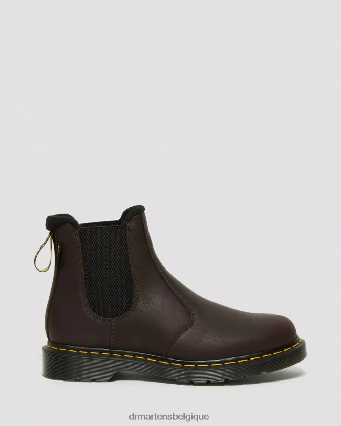 chaussure être Dr. Martens unisexe Bottines chelsea en cuir Warmwair 2976 valeur brun foncé wp 6RFZX071