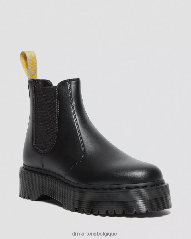 chaussure être Dr. Martens unisexe bottes chelsea à plateforme véganes 2976 felix Félix noir déteint 6RFZX09