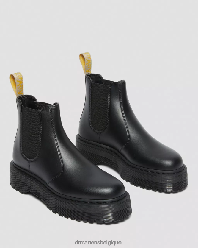 chaussure être Dr. Martens unisexe bottes chelsea à plateforme véganes 2976 felix Félix noir déteint 6RFZX09