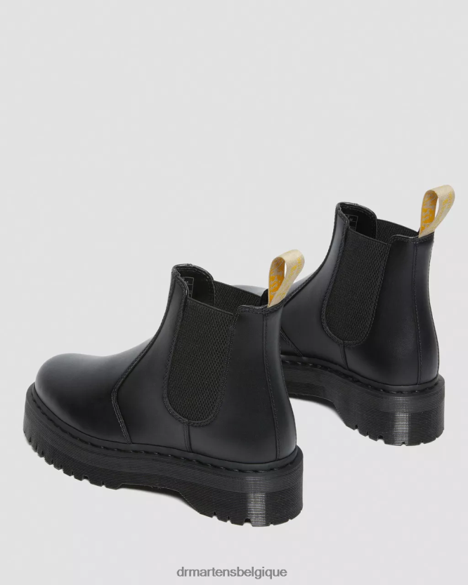 chaussure être Dr. Martens unisexe bottes chelsea à plateforme véganes 2976 felix Félix noir déteint 6RFZX09