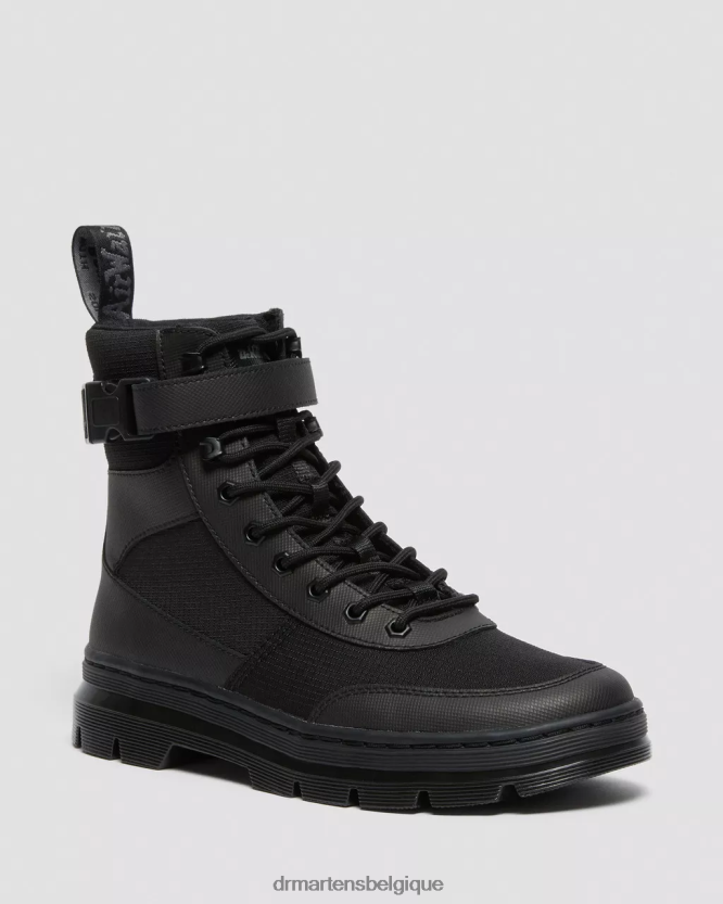 chaussure être Dr. Martens unisexe combs tech poly bottes décontractées élément noir et poly anti-déchirure 6RFZX070