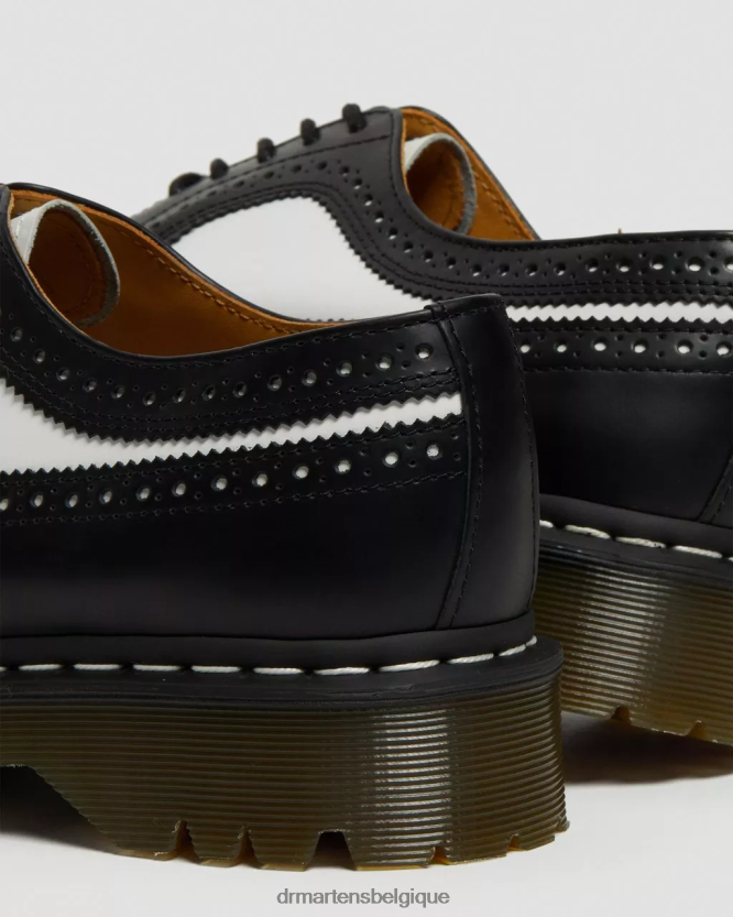 chaussure être Dr. Martens unisexe Chaussures richelieu en cuir lisse 3989 bex noir lisse 6RFZX0222