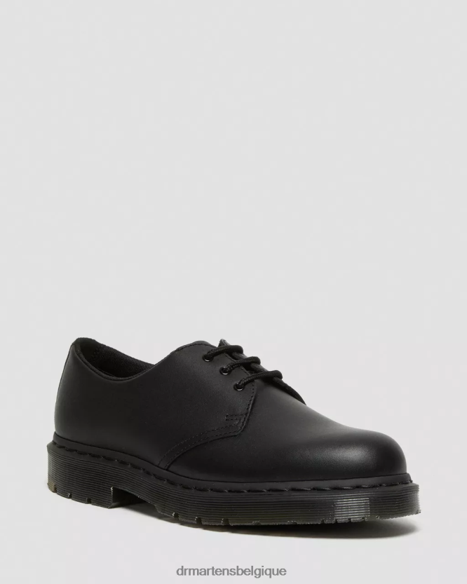 chaussure être Dr. Martens unisexe 1461 chaussures richelieu antidérapantes mono noir industriel pleine fleur 6RFZX0306