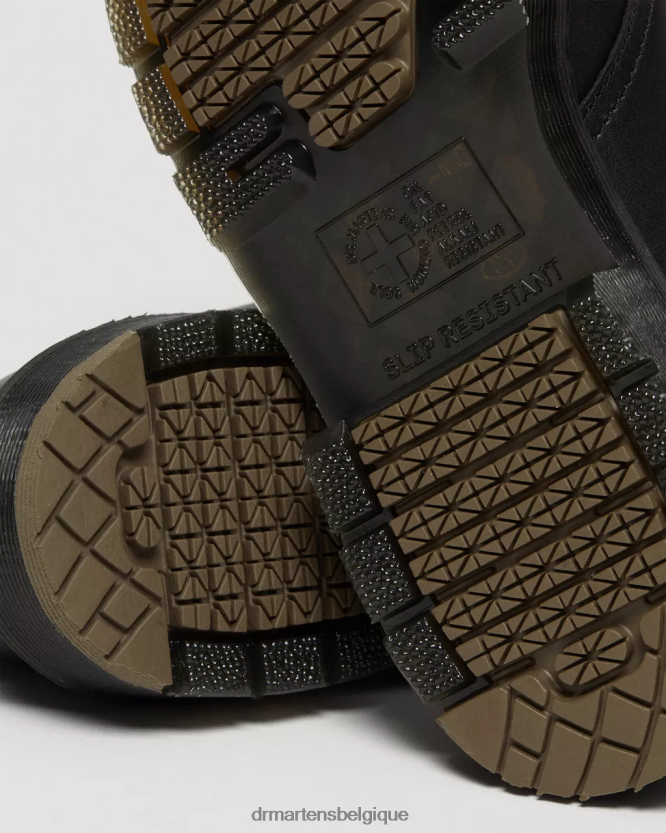 chaussure être Dr. Martens unisexe 1461 chaussures richelieu antidérapantes mono noir industriel pleine fleur 6RFZX0306