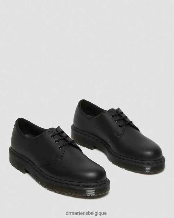 chaussure être Dr. Martens unisexe 1461 chaussures richelieu antidérapantes mono noir industriel pleine fleur 6RFZX0306