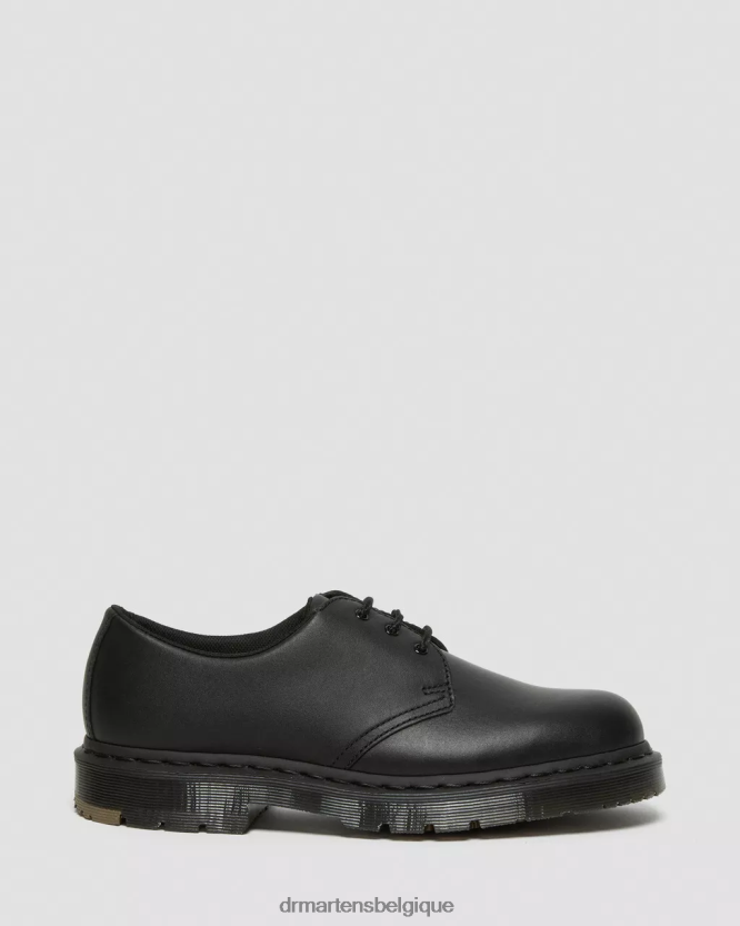 chaussure être Dr. Martens unisexe 1461 chaussures richelieu antidérapantes mono noir industriel pleine fleur 6RFZX0306