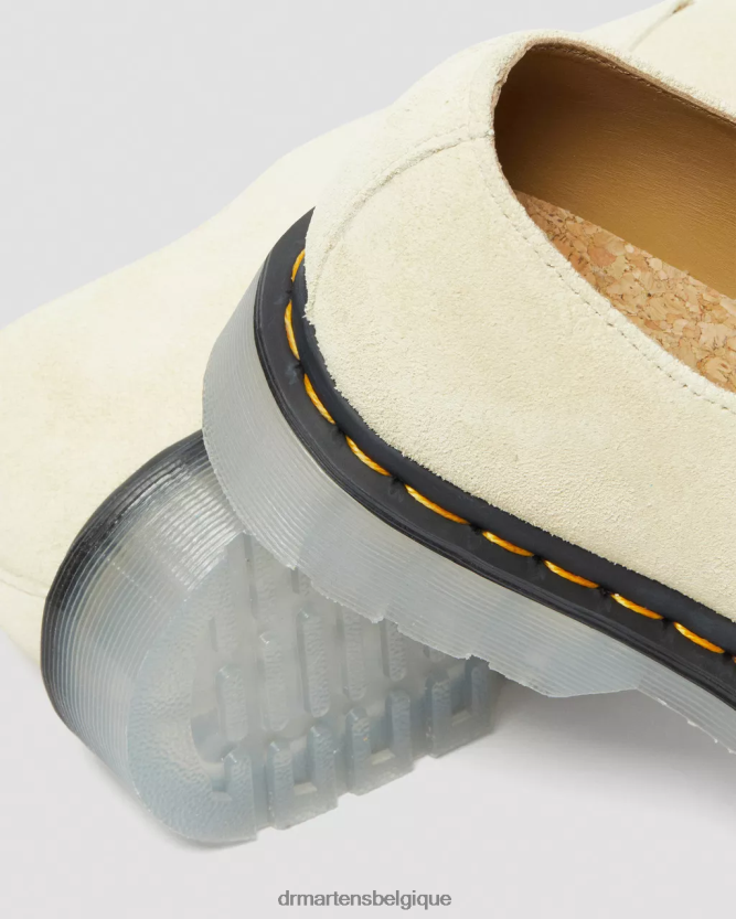 chaussure être Dr. Martens unisexe 1461 chaussures richelieu en daim glacé crème e.h.daim 6RFZX0330