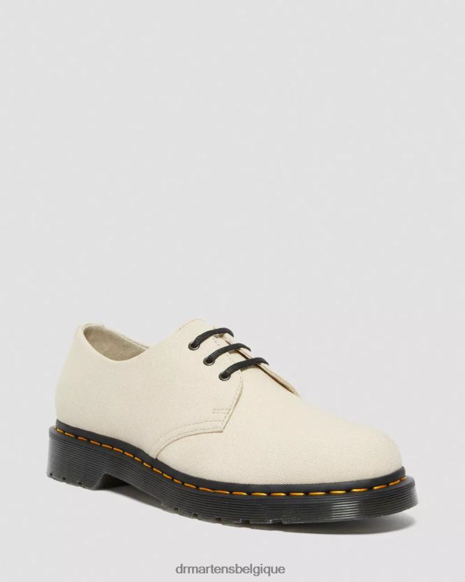 chaussure être Dr. Martens unisexe 1461 chaussures richelieu en toile sable 6RFZX0317