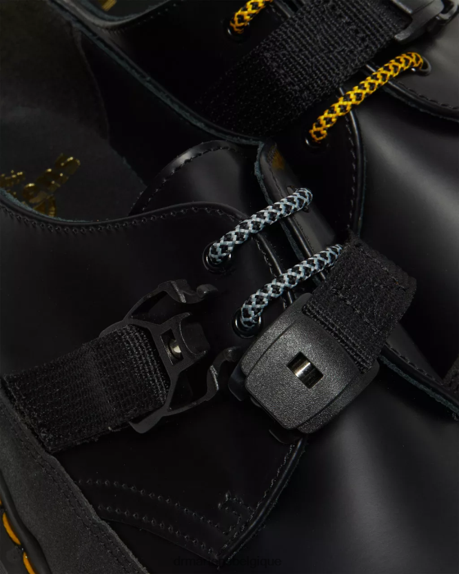 chaussure être Dr. Martens unisexe 1461 made in England chaussures richelieu en cuir lisse bex tech noir lisse & double original 6RFZX0240