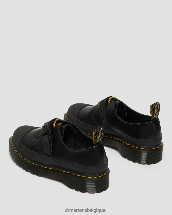 chaussure être Dr. Martens unisexe 1461 made in England chaussures richelieu en cuir lisse bex tech noir lisse & double original 6RFZX0240