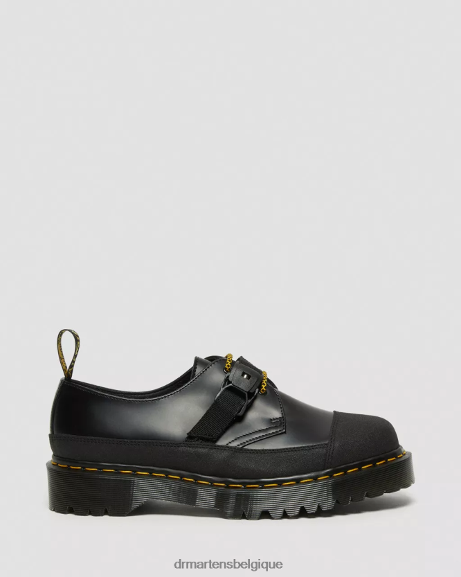 chaussure être Dr. Martens unisexe 1461 made in England chaussures richelieu en cuir lisse bex tech noir lisse & double original 6RFZX0240