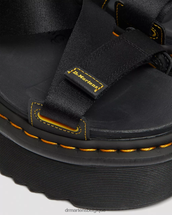 chaussure être Dr. Martens unisexe kimber - sandales à plateforme et bride à logo hydro noir 6RFZX0269