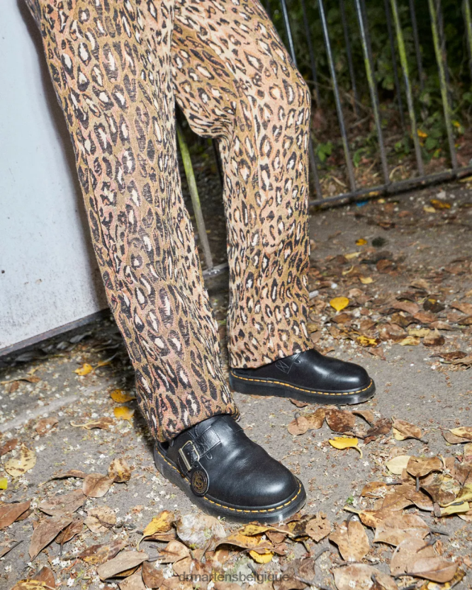chaussure être Dr. Martens unisexe mules à bride arrière en cuir Jorge Made in England noir 6RFZX0347