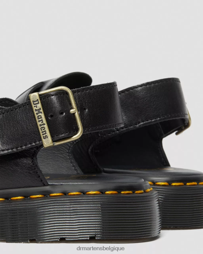 chaussure être Dr. Martens unisexe mules à bride arrière en cuir Jorge Made in England noir 6RFZX0347